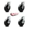 Service Caster 10 Inch Extra Heavy Duty Phenolic Wheel Swivel Caster Set with 2 Brakes, 4PK SCC-KP92S1030-PHR-2-SLB-2 - alternate 1